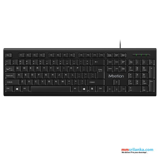 Meetion MT-C100 Wired Keyboard & Mouse Combo Pack (6M)